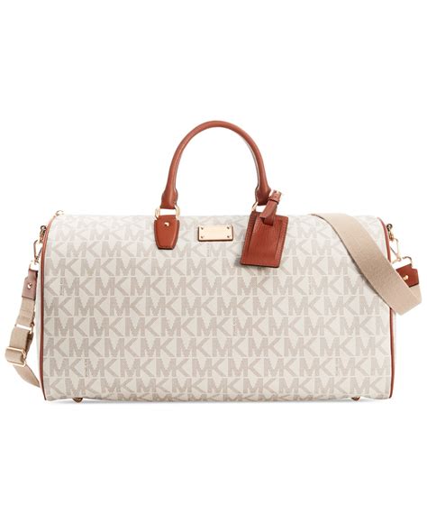 michael kors travel bag white|Michael Kors weekender bag outlet.